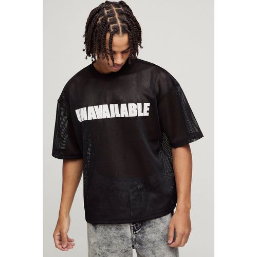 T-shirt oversize imprimé - S - Boohooman - Modalova