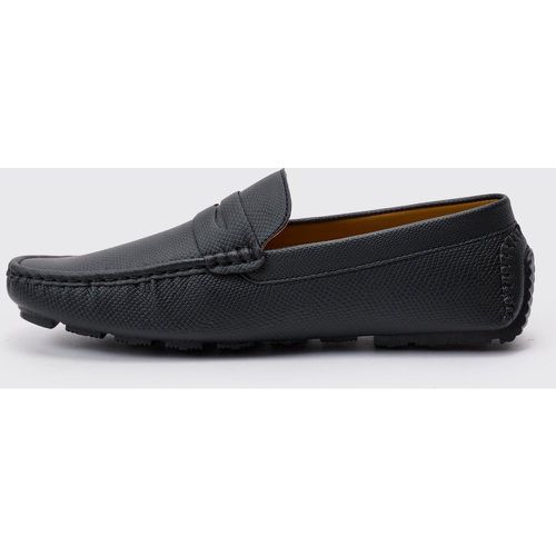 Mocassins gravés en faux daim - 40 - Boohooman - Modalova