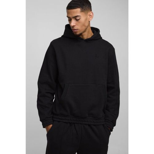 Sweat à capuche épais à relief homme - S - Boohooman - Modalova