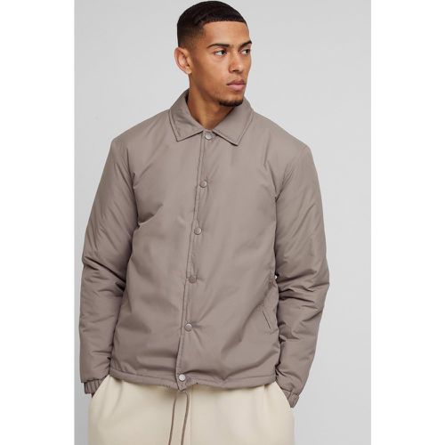 Veste matelassée à revers crantés homme - S - Boohooman - Modalova