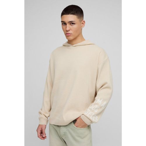 Sweat à capuche oversize en maille - MAN - S - Boohooman - Modalova