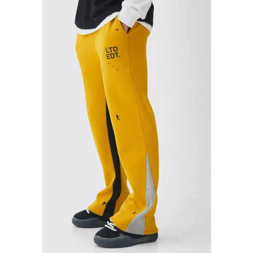 Jogging droit à taches de peinture - Ofcl - S - Boohooman - Modalova