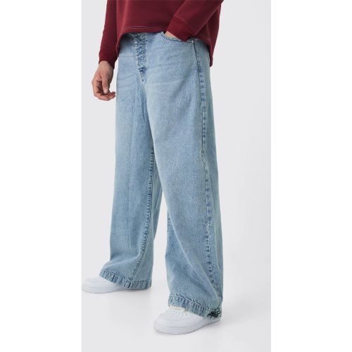 Jean baggy parachute délavé - 28R - Boohooman - Modalova