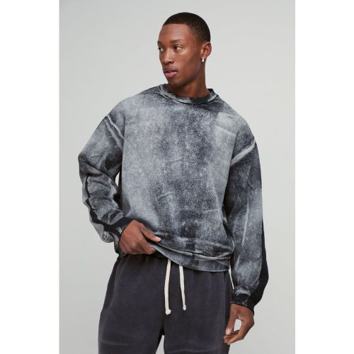 Sweat oversize délavé - L - Boohooman - Modalova