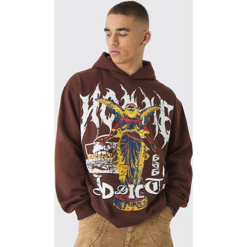 Sweat à capuche oversize à coutures apparentes - S - Boohooman - Modalova