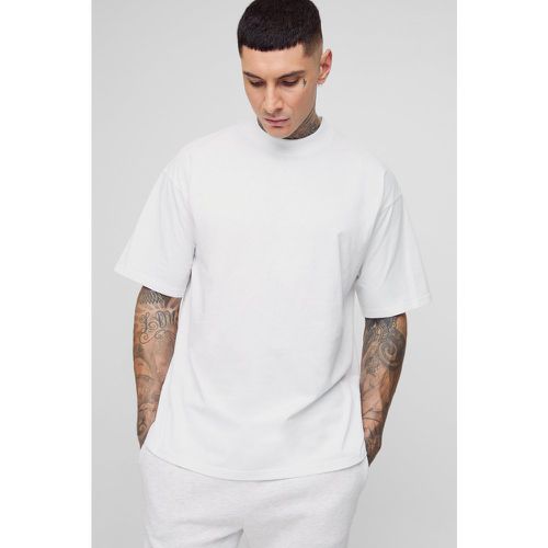 Tall - T-shirt oversize basique à col montant - S - Boohooman - Modalova