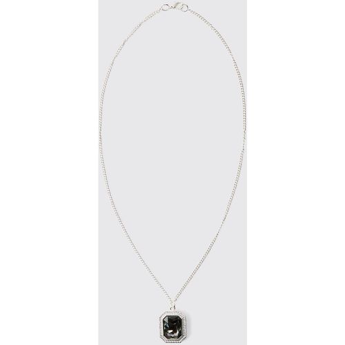 Collier à pendentif pierre fantaisie - ONE SIZE - Boohooman - Modalova