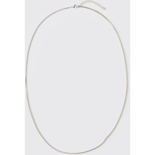 Collier é à chaîne carrée - ONE SIZE - Boohooman - Modalova