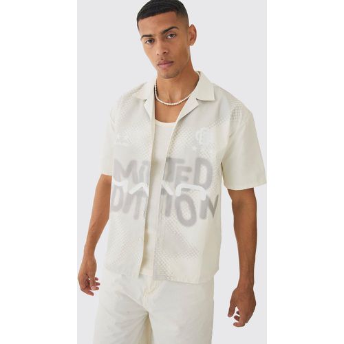 Chemise oversize légère en twill - S - Boohooman - Modalova