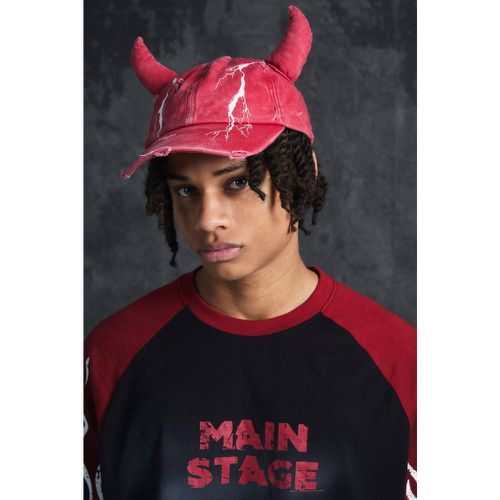 Casquette imprimé à déchirures - ONE SIZE - Boohooman - Modalova