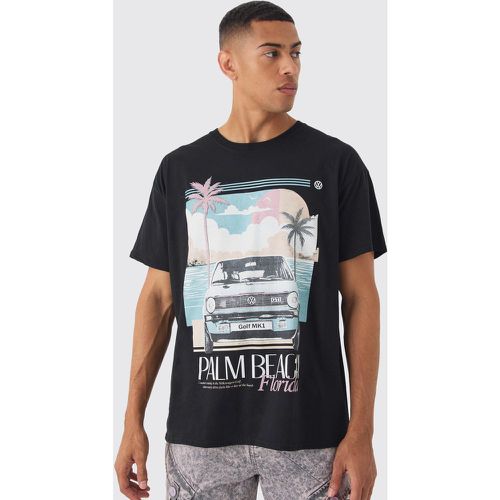 T-shirt oversize à imprimé palmier - L - Boohooman - Modalova