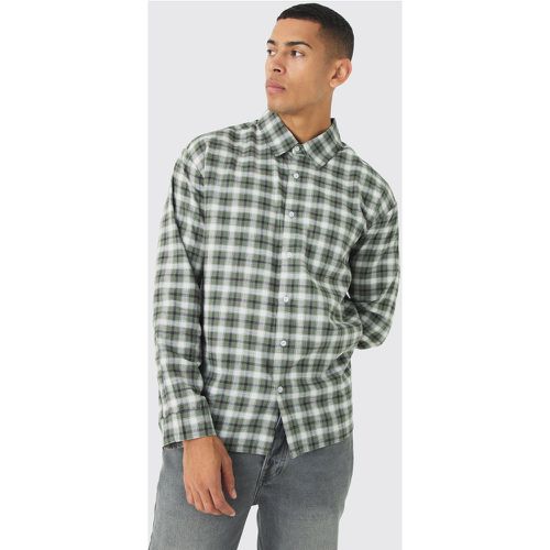 Chemise oversize à carreaux et manches longues - S - Boohooman - Modalova