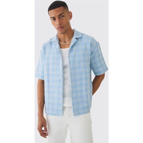 Chemise oversize à carreaux et manches courtes - L - Boohooman - Modalova