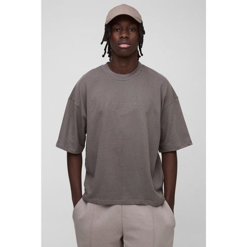 T-shirt épais oversize à col montant - S - Boohooman - Modalova