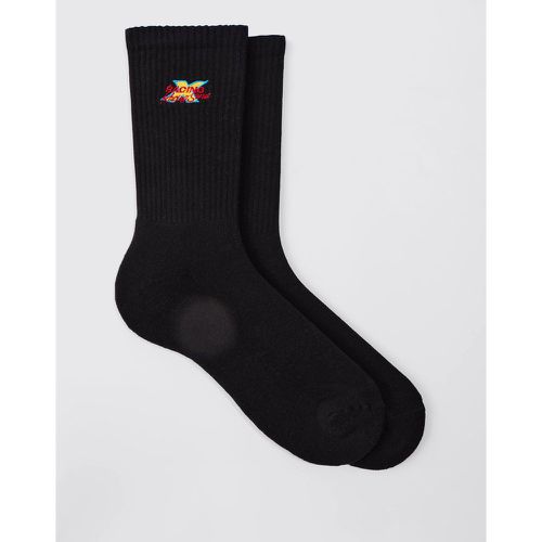 Chaussettes à broderie moto - ONE SIZE - Boohooman - Modalova