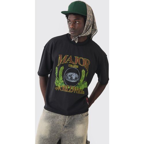 Sweat oversize à coutures apparentes homme - S - Boohooman - Modalova