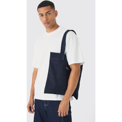 Tote bag en jean à logo - MAN - ONE SIZE - Boohooman - Modalova