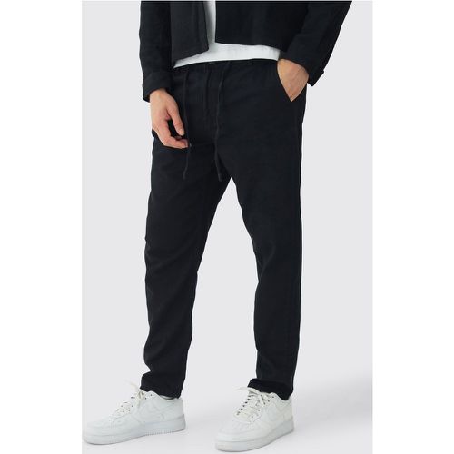 Pantalon chino fuselé à cordon de serrage - S - Boohooman - Modalova