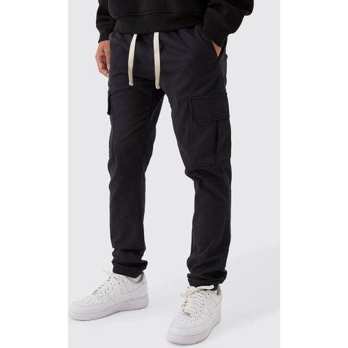 Pantalon cargo skinny élastiqué - S - Boohooman - Modalova