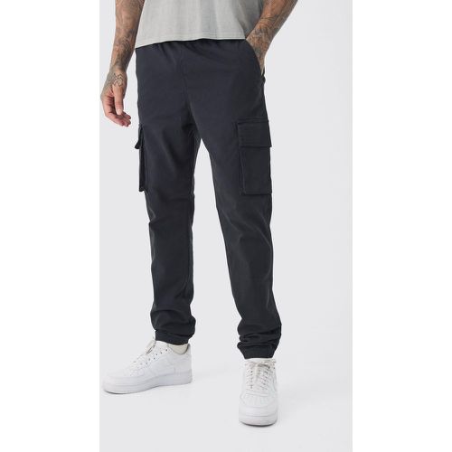 Tall - Pantalon cargo slim à taille élastiquée - S - Boohooman - Modalova