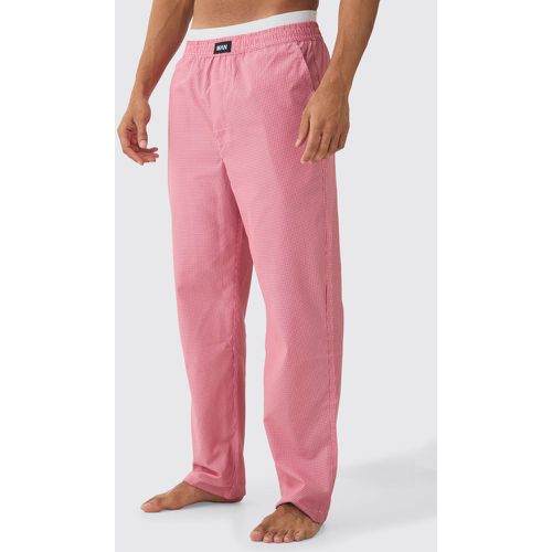 Pantalon confort à carreaux - S - Boohooman - Modalova