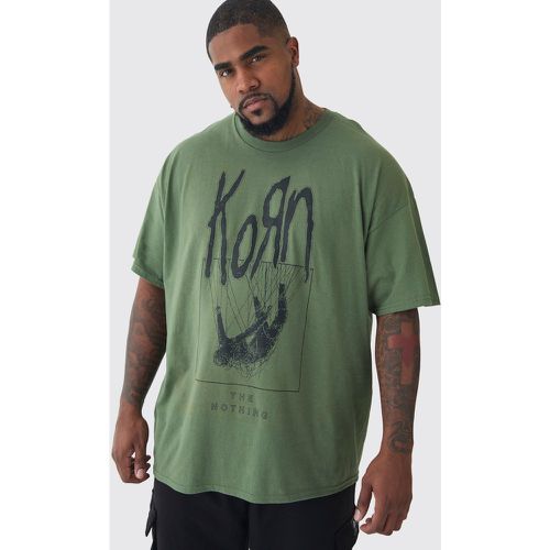 Grande taille - T-shirt à imprimé Korn - XXXL - Boohooman - Modalova