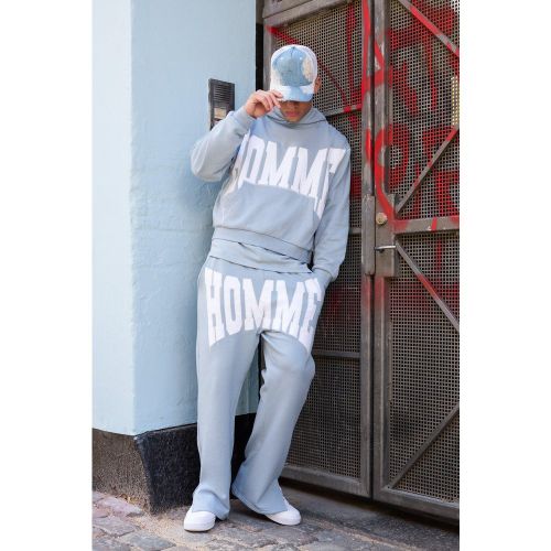 Survêtement oversize à coutures contrastantes - L - Boohooman - Modalova