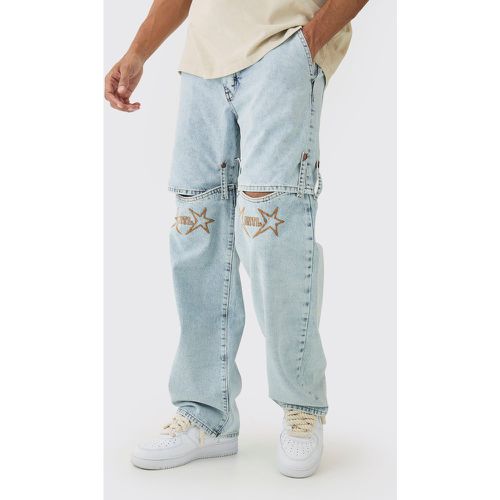 Jean large détachable - 28R - Boohooman - Modalova