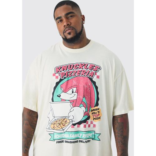 Grande taille - T-shirt à imprimé Pink Sonic - XXXXL - Boohooman - Modalova