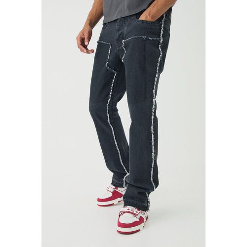 Jean charpentier slim flare à déchirures - 30R - Boohooman - Modalova