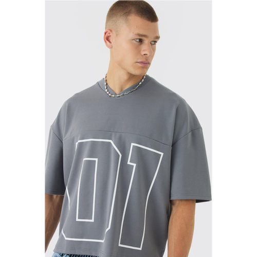 Top oversize premium épais en jersey - S - Boohooman - Modalova