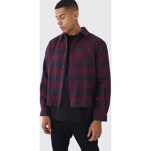 Chemise oversize à carreaux et manches longues - M - Boohooman - Modalova