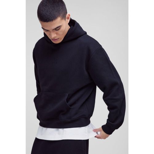 Sweat à capuche oversize à imprimé M homme - L - Boohooman - Modalova