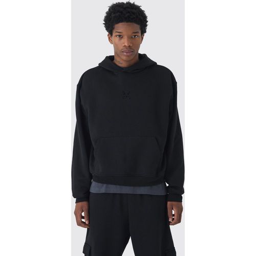 Sweat à capuche oversize à imprimé M homme - S - Boohooman - Modalova