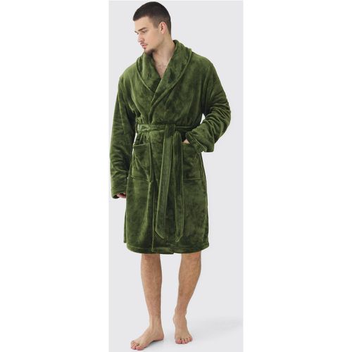 Tall - dressing gown de chambre pelucheuse - S - Boohooman - Modalova