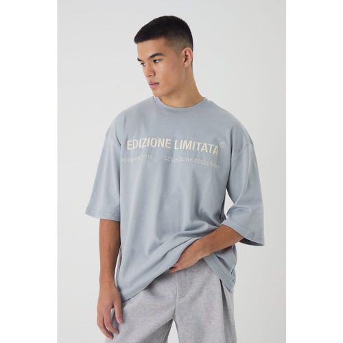 T-shirt oversize à manches 3/4 - S - Boohooman - Modalova