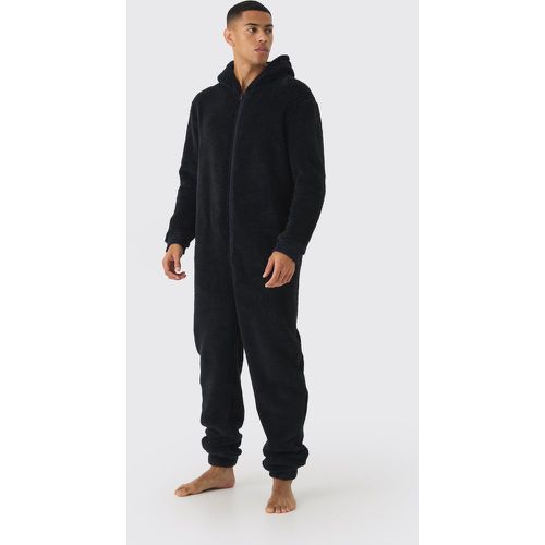 Onesie épais à capuche en polaire - S - Boohooman - Modalova