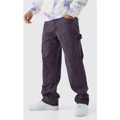 Pantalon charpentier large surteint - 28 - Boohooman - Modalova