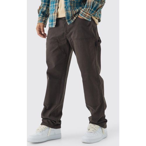 Pantalon charpentier large surteint - 28 - Boohooman - Modalova