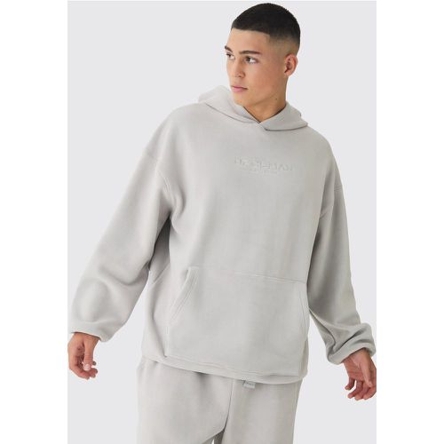 Sweat à capuche oversize en polaire homme - S - Boohooman - Modalova