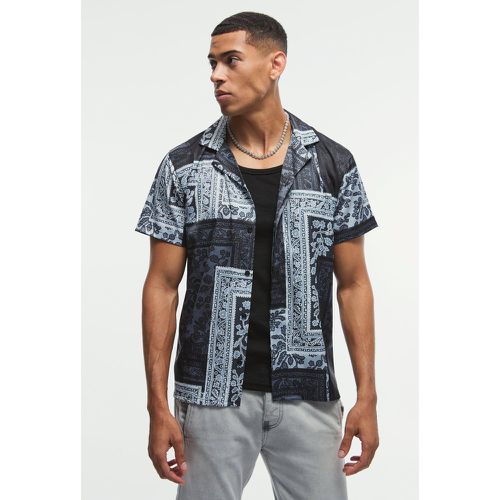 Chemise satinée à manches courtes - L - Boohooman - Modalova