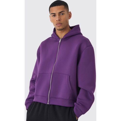 Sweat à capuche oversize zippé homme - L - Boohooman - Modalova