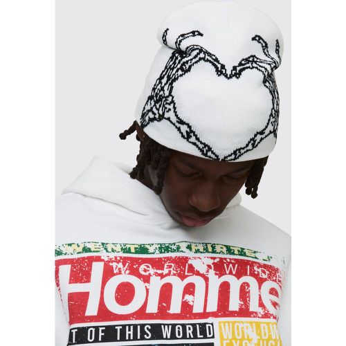 Bonnet à imprimé squelette - ONE SIZE - Boohooman - Modalova