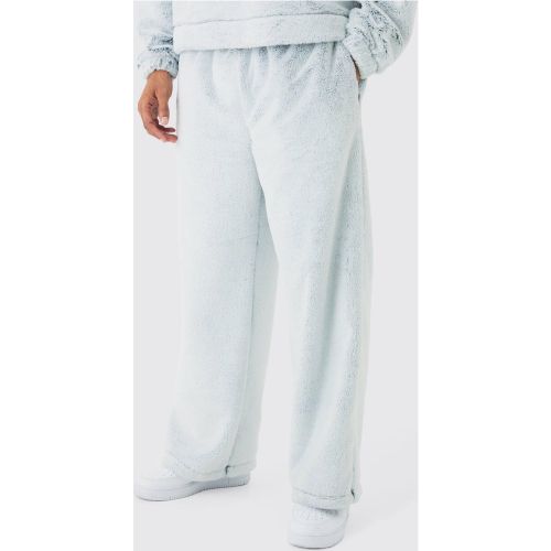 Jogging large pelucheux bicolore - S - Boohooman - Modalova