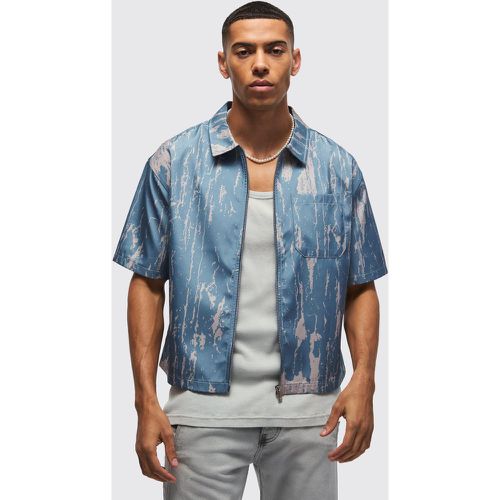 Chemise oversize à imprimé abstrait - S - Boohooman - Modalova