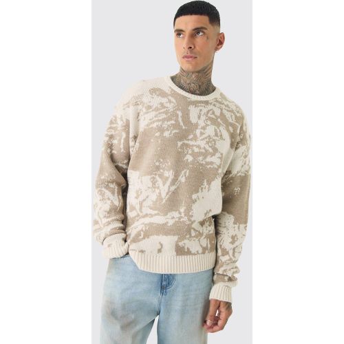 Tall - Sweat oversize en maille - S - Boohooman - Modalova