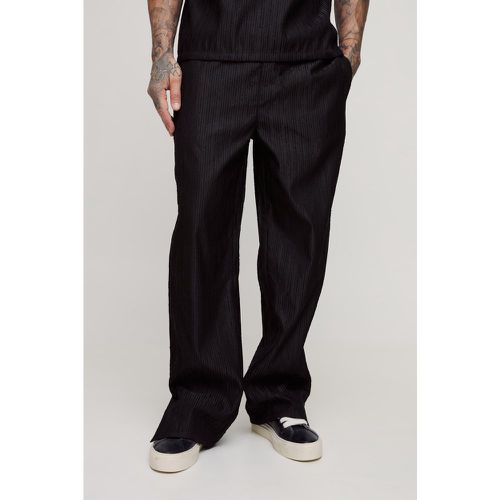 Tall - Pantalon large côtelé texturé - S - Boohooman - Modalova