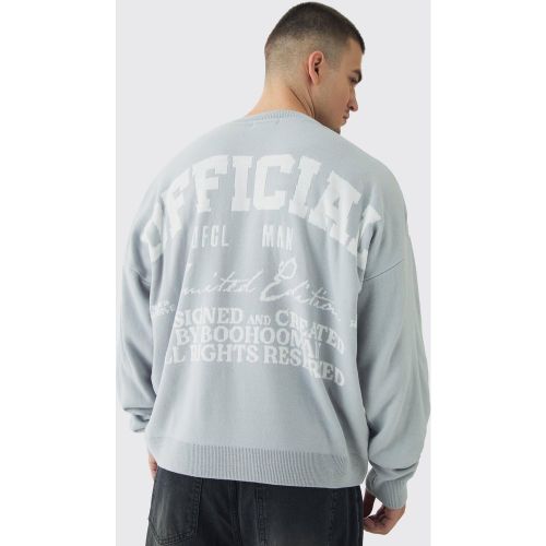 Tall - Sweat universitaire en maille - Official - S - Boohooman - Modalova