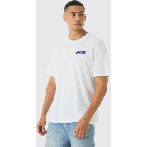 T-shirt oversize imprimé - M - Boohooman - Modalova