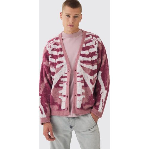 Pull brossé à imprimé camouflage - M - Boohooman - Modalova